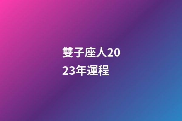 雙子座人2023年運程-第1張-星座運勢-玄機派