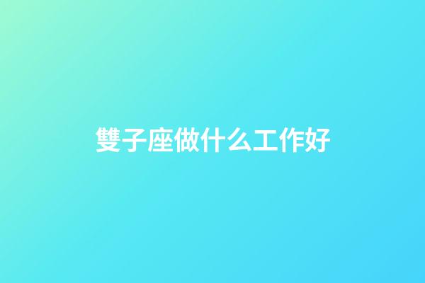 雙子座做什么工作好-第1張-星座運勢-玄機派
