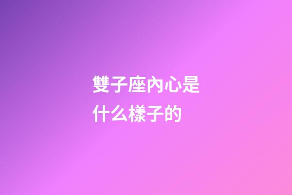 雙子座內心是什么樣子的-第1張-星座運勢-玄機派