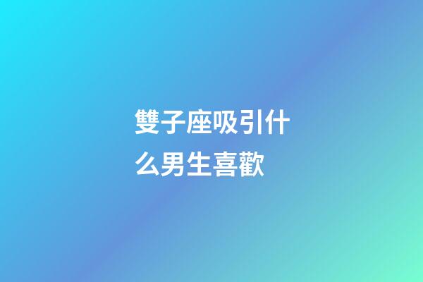 雙子座吸引什么男生喜歡-第1張-星座運勢-玄機派