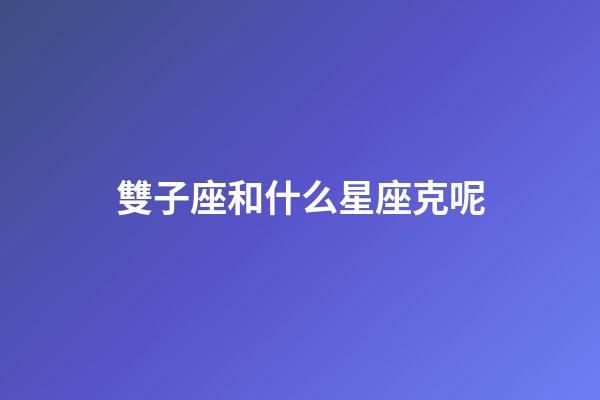 雙子座和什么星座克呢-第1張-星座運勢-玄機派