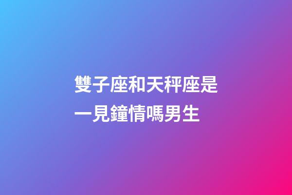雙子座和天秤座是一見鐘情嗎男生-第1張-星座運(yùn)勢-玄機(jī)派