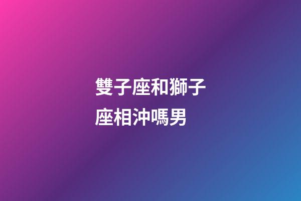 雙子座和獅子座相沖嗎男-第1張-星座運勢-玄機派