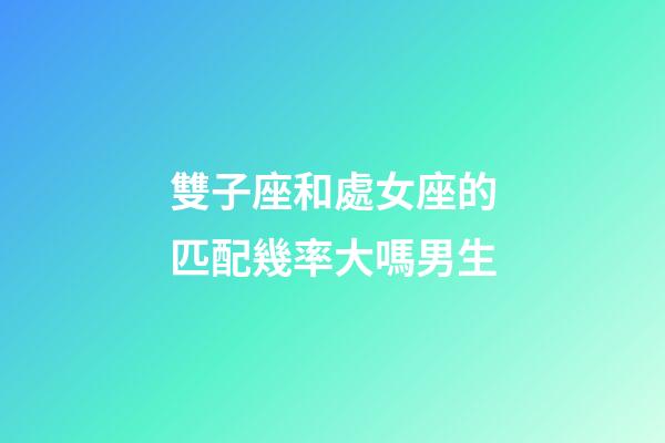 雙子座和處女座的匹配幾率大嗎男生-第1張-星座運勢-玄機派