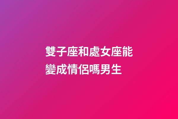 雙子座和處女座能變成情侶嗎男生-第1張-星座運勢-玄機派