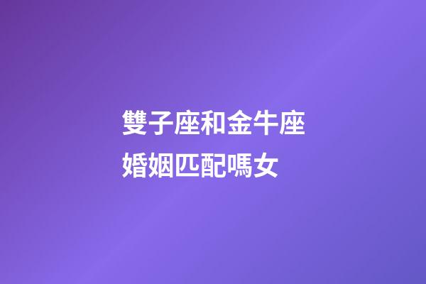 雙子座和金牛座婚姻匹配嗎女-第1張-星座運(yùn)勢-玄機(jī)派