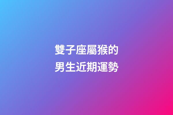 雙子座屬猴的男生近期運勢-第1張-星座運勢-玄機派