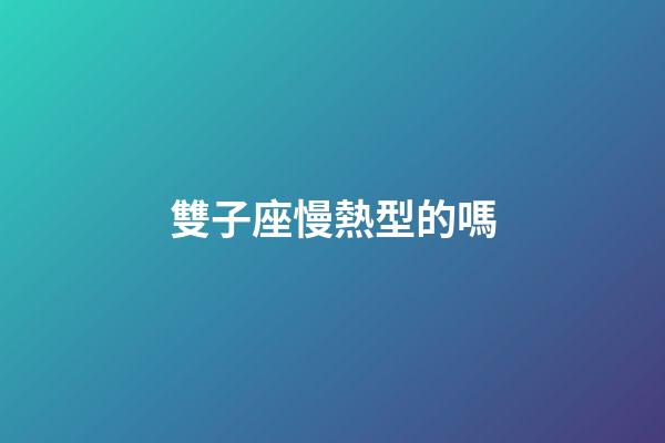 雙子座慢熱型的嗎-第1張-星座運(yùn)勢-玄機(jī)派
