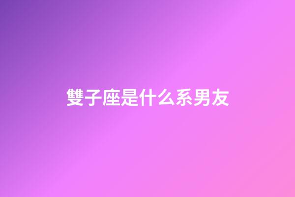 雙子座是什么系男友-第1張-星座運勢-玄機派