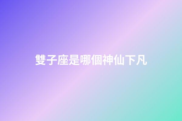 雙子座是哪個神仙下凡-第1張-星座運勢-玄機派