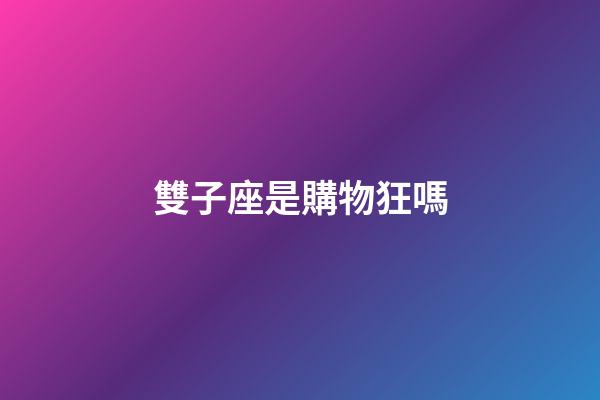 雙子座是購物狂嗎-第1張-星座運(yùn)勢-玄機(jī)派
