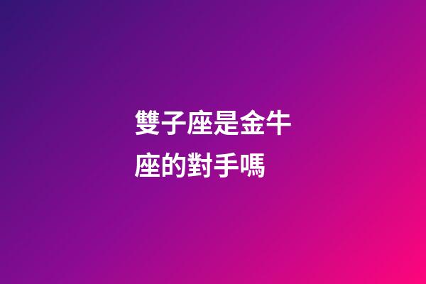 雙子座是金牛座的對手嗎-第1張-星座運勢-玄機(jī)派