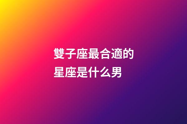 雙子座最合適的星座是什么男-第1張-星座運勢-玄機派