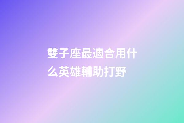 雙子座最適合用什么英雄輔助打野-第1張-星座運勢-玄機派