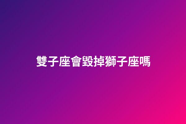 雙子座會毀掉獅子座嗎-第1張-星座運勢-玄機派