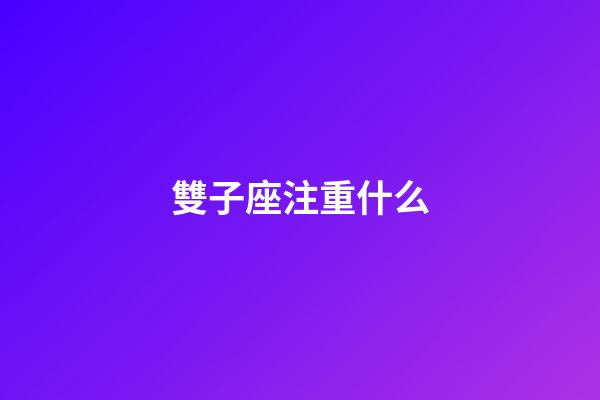 雙子座注重什么-第1張-星座運勢-玄機派
