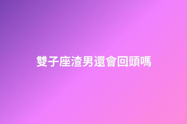 雙子座渣男還會回頭嗎-第1張-星座運勢-玄機派