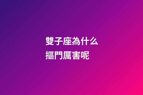 雙子座為什么摳門厲害呢-第1張-星座運(yùn)勢(shì)-玄機(jī)派