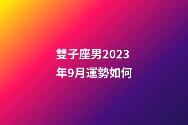 雙子座男2023年9月運勢如何-第1張-星座運勢-玄機派