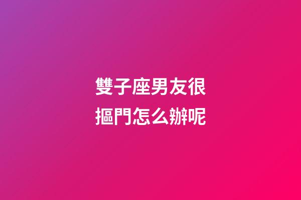 雙子座男友很摳門怎么辦呢-第1張-星座運勢-玄機派