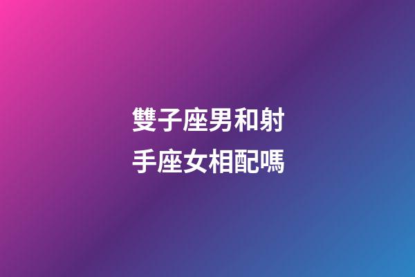 雙子座男和射手座女相配嗎-第1張-星座運勢-玄機派