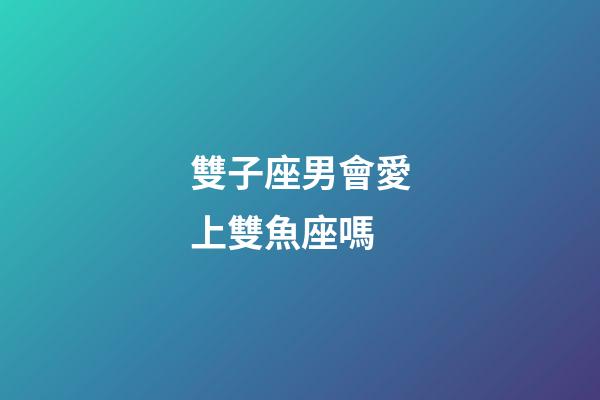 雙子座男會愛上雙魚座嗎-第1張-星座運勢-玄機派