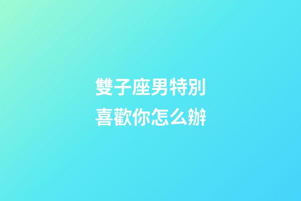 雙子座男特別喜歡你怎么辦-第1張-星座運勢-玄機派