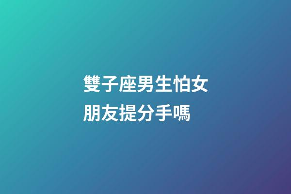 雙子座男生怕女朋友提分手嗎-第1張-星座運勢-玄機派