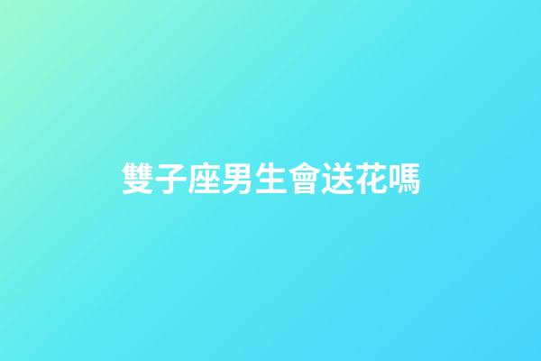 雙子座男生會送花嗎