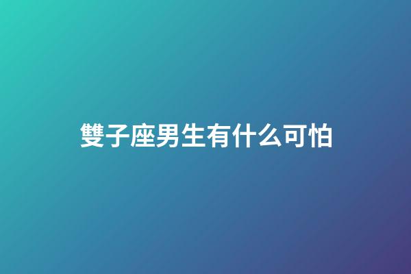 雙子座男生有什么可怕-第1張-星座運勢-玄機派