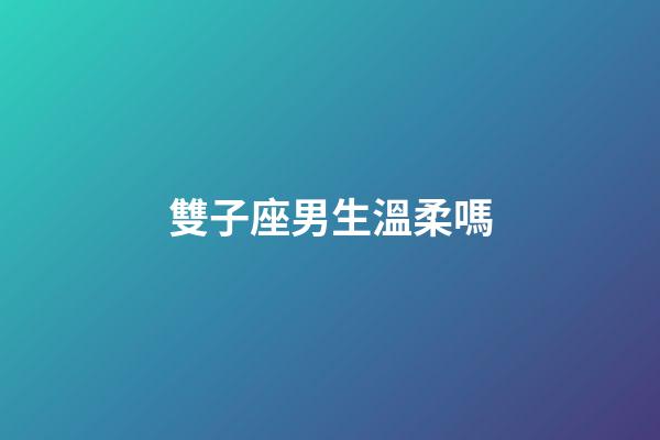 雙子座男生溫柔嗎-第1張-星座運勢-玄機派