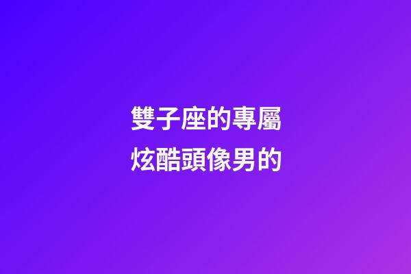 雙子座的專屬炫酷頭像男的-第1張-星座運勢-玄機派