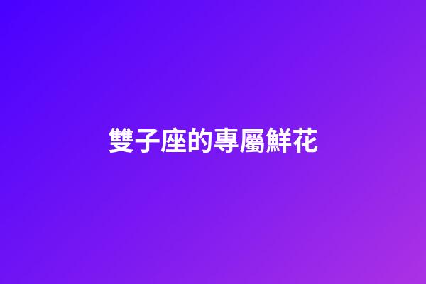 雙子座的專屬鮮花-第1張-星座運勢-玄機派