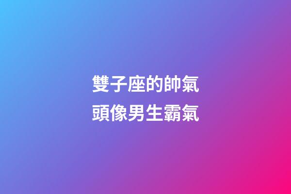 雙子座的帥氣頭像男生霸氣-第1張-星座運勢-玄機派