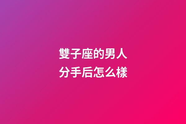 雙子座的男人分手后怎么樣-第1張-星座運勢-玄機派