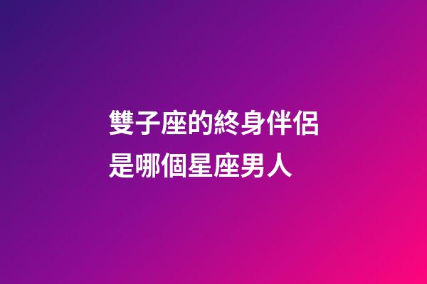 雙子座的終身伴侶是哪個星座男人-第1張-星座運勢-玄機派
