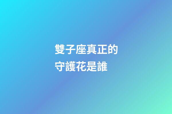 雙子座真正的守護花是誰-第1張-星座運勢-玄機派