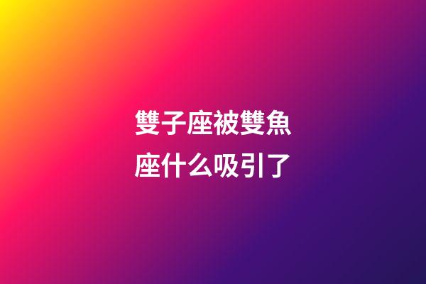 雙子座被雙魚座什么吸引了-第1張-星座運勢-玄機派
