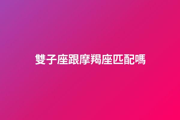 雙子座跟摩羯座匹配嗎-第1張-星座運(yùn)勢(shì)-玄機(jī)派
