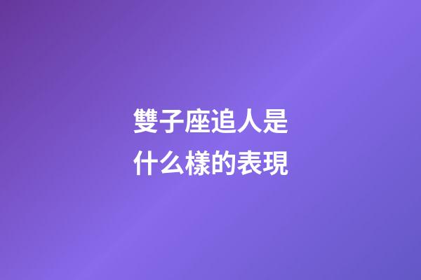 雙子座追人是什么樣的表現-第1張-星座運勢-玄機派