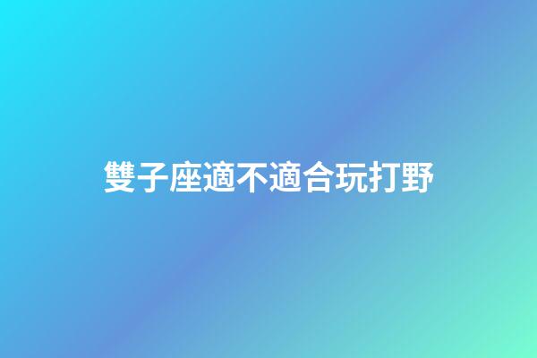 雙子座適不適合玩打野-第1張-星座運勢-玄機派
