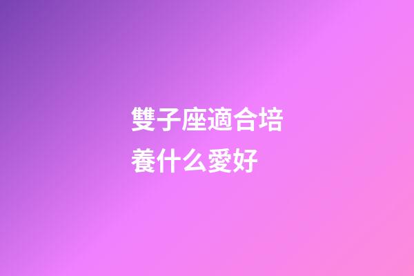 雙子座適合培養什么愛好-第1張-星座運勢-玄機派