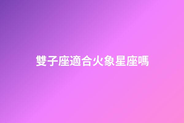 雙子座適合火象星座嗎-第1張-星座運勢-玄機派