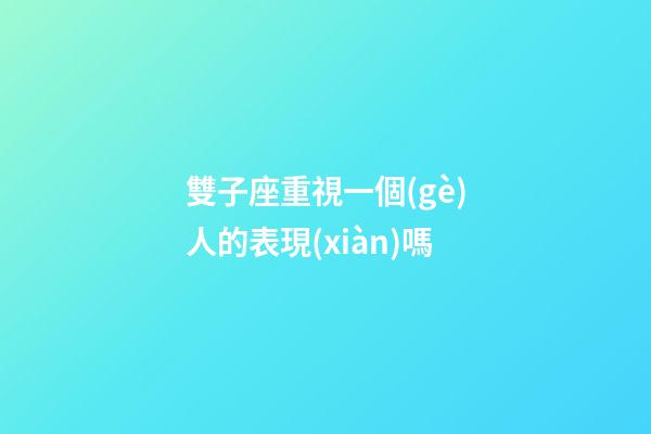 雙子座重視一個(gè)人的表現(xiàn)嗎-第1張-星座運(yùn)勢(shì)-玄機(jī)派