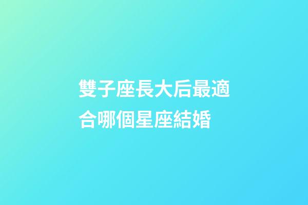 雙子座長大后最適合哪個星座結婚-第1張-星座運勢-玄機派