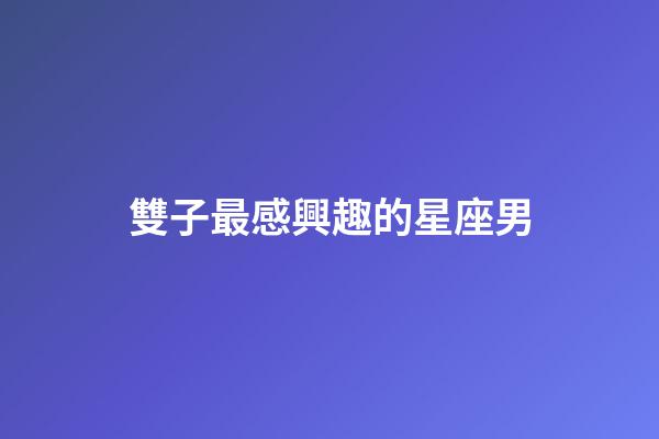 雙子最感興趣的星座男-第1張-星座運勢-玄機派