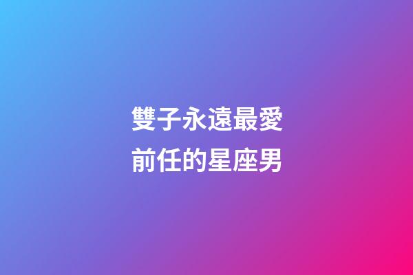 雙子永遠最愛前任的星座男-第1張-星座運勢-玄機派
