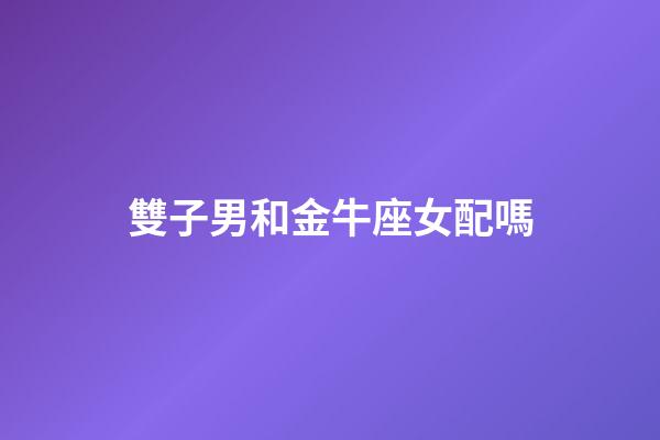 雙子男和金牛座女配嗎-第1張-星座運勢-玄機派