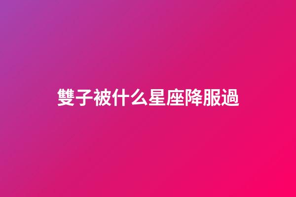 雙子被什么星座降服過-第1張-星座運勢-玄機派