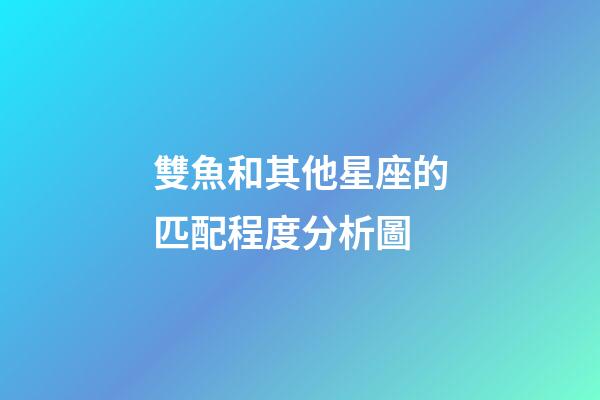 雙魚和其他星座的匹配程度分析圖-第1張-星座運勢-玄機派